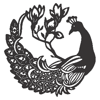 peacock_and_flowers_circle.gif